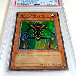 Yu-Gi-Oh! "Man-Eater Bug' 1st Edition LOB-108 GEM MINT PSA 10 (POP 79) Vintage - Image 5
