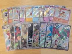 Pokemon Paldean Fates Lot of 19 Cards Baby Shiny Full Art EX Illistration Rare - Image 1