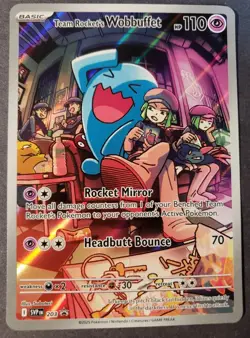 Team Rocket's Wobbuffet - #203 Black Star Promo - Destined Rivals Pokemon Card - Image 1