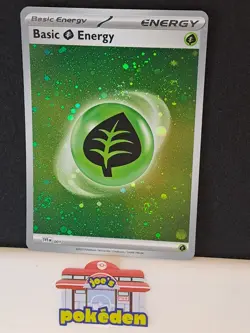 Grass Energy - 001 - Cosmos Holo 4 X SWIRLS - S&V 151 - Pokemon TCG Card NM - Image 1