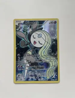 Pokemon TCG Meloetta XY120 Holo Black Star Promo Card Full Art LP - Image 1