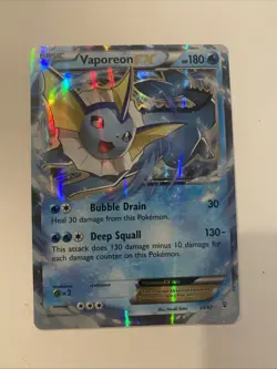 Vaporeon EX Holo 24/83 XY Generations 2016 TCG Pokemon Card MP - Image 1