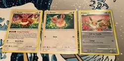 Eevee McDonald’s Promo Lot Of 3 Cards Pokemon TCG Holo Rare - Image 1