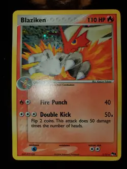 Blaziken 1/17 Holo Rare Pokemon TCG POP Series 1 Card NM Near Mint Hoenn Fire - Image 3