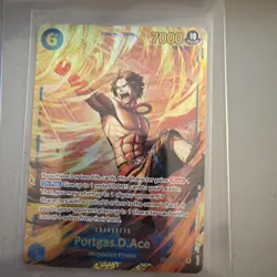 One Piece Card Game Portgas D Ace SEC Carrying on His Will OP13-119 English - Image 1