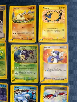 Expedition Base Set Pokemon Card Lot LP/MP Holo Weezing 32/165, Cubone 103 - Image 3