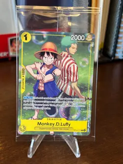 One Piece CCG Monkey.D.Luffy OP10-111 Rare Promo Card Factory Sealed Mint - Image 1