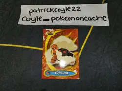 Torkoal #78 Pokemon Topps Advanced Challenge Card MP - Image 1