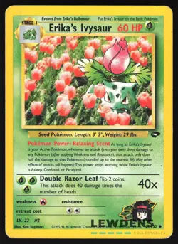 Erika's Ivysaur - 41/132 - Uncommon - WOTC Gym Challenge - Pokemon Card - MP - Image 1