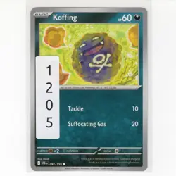 Pokemon TCG Koffing 091/159 SV: Journey Together Regular Common Card EN-NM 2025 - Image 3