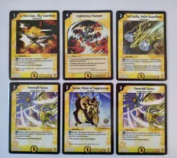 Duel Masters 33 Light Civilization Sleeved Cards TCG CCG - Common And Uncommon - Image 3