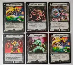 Duel Masters 48 Dark Civilization Sleeved Cards TCG CCG - Common And Uncommon - Image 1