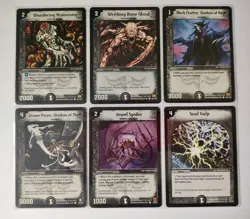 Duel Masters 48 Dark Civilization Sleeved Cards TCG CCG - Common And Uncommon - Image 2