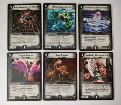 Duel Masters 48 Dark Civilization Sleeved Cards TCG CCG - Common And Uncommon - Image 3