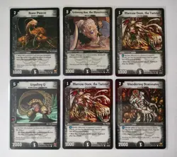 Duel Masters 48 Dark Civilization Sleeved Cards TCG CCG - Common And Uncommon - Image 4