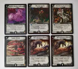 Duel Masters 48 Dark Civilization Sleeved Cards TCG CCG - Common And Uncommon - Image 5