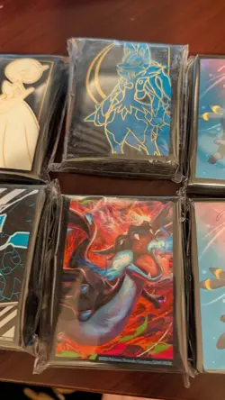 Pokemon TCG ETB Card Sleeves - Lot of 7 Sealed. Van Gogh, Umbreon , Ect - Image 5