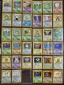 Vintage Pokemon album 314 cards 43 Holo Base Set, Fossil, Jungle, Base 2 and mor - Image 1