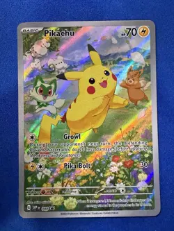 PIKACHU SVP 088 Scarlet & Violet Full Art Promo Pokemon Card Black Star Promo NM - Image 1