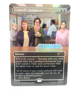 Secret Lair x The Office Council's Judgment FOIL Bonus Chase Card - Image 1