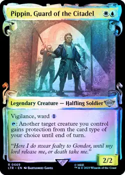 MTG PIPPIN, GUARD OF THE CITADEL FOIL SHOWCASE SCROLL The Lord of the Rings NM - Image 1