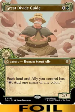 1x - Great Divide Guide - FOIL SHOWCASE #345 - Avatar: The Last Airbender MTG - Image 1