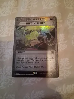 Imp's Mischief - Extended Art Showcase OTP NM MTG Foil - Image 1