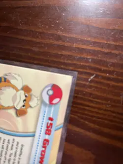 Growlithe #58 Pokemon Topps Black Label 1999 Lightly Played + Sleeve - Image 3