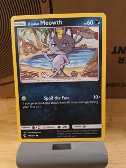 Alolan Meowth 10/12 - Pokemon McDonald's 2019 Holo, English NM - Image 1