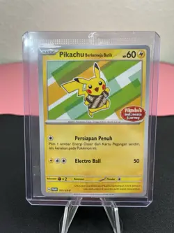 Pikachu Berkemeja Batik 101/SV-P Stamped Indonesia Journey Promo Pokemon SEALED! - Image 1