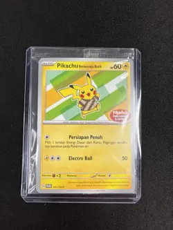 Pikachu Berkemeja Batik 101/SV-P Stamped Indonesia Journey Promo Pokemon SEALED! - Image 3