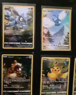 LP Pokemon TCG Crown Zenith Galarian Gallery NM Full Art Set 9 GG26 GG34 Pikachu - Image 2