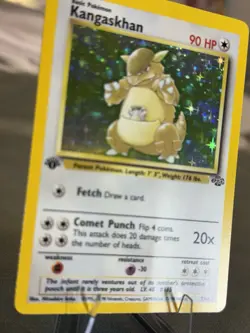 1999 Jungle Pokemon Kangaskhan 1st Edition Holo - 5/64 - Image 4