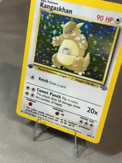 1999 Jungle Pokemon Kangaskhan 1st Edition Holo - 5/64 - Image 5