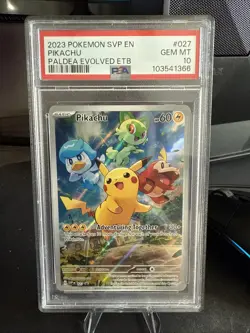 2023 Pokemon SVP en Paldea Evolved Pikachu Promo PSA 10 - Image 1