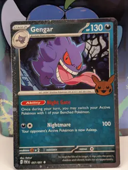 Gengar (Cosmos Holo) Rare Trick or Trade BOOster 57/91 Pokemon TCG - NM - Image 1