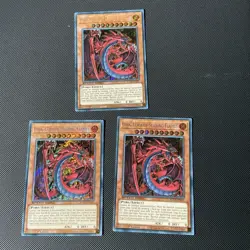 3X Playset- Uria, Lord of Searing Flames - SGX3-ENG01 - Secret Rare - 1st Ed - Image 1