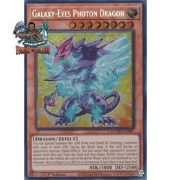 Yugioh! 1x Galaxy-Eyes Photon Dragon Chibi Artwork BLMM-EN007 Secret Rare NM - Image 1