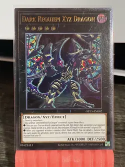 YuGiOh Dark Requiem XYZ Ultimate Rare Near Mint - Image 1
