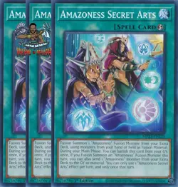 Yugioh! 3x Amazoness Secret Arts MP23-EN225 Common 1st Ed NM - Image 1