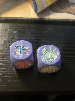 Amanda Lapalme Manamoon Yugioh Dragonmaid Metal Dice x2 - Image 1
