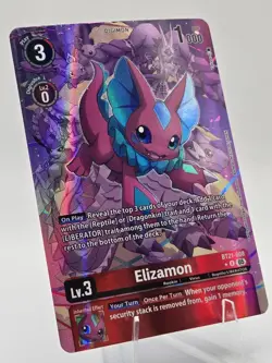 Digimon Trading Card Game - Elizamon BT21-008 - Alt Art Holo Double Rare (NM/M) - Image 1