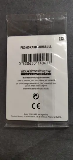 Snubbull - SM200 In-Store Event Promo Holo Sealed Pokemon Tcg Card Near Mint - Image 2