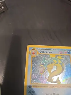 Pokemon Gyarados Holo Shadowless Rare TCG Base Set Card 1st Edition - Image 3
