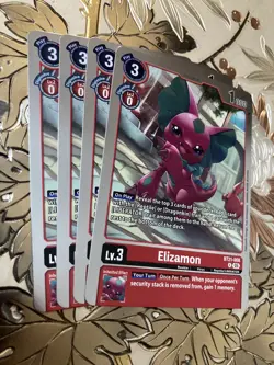 Digimon Card Game Playset Elizamon BT21-008 R World Convergence - Image 1