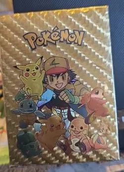 110 Pcs Sealed Pokemon Foil Gold Cards Pack Tcg GX Fan Art - Image 1