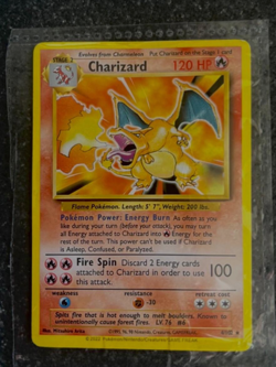 AUTHENTIC CHARIZARD Stage 2 - 4/102 Fire POKEMON - 2022 TCG Trading Card - NICE - Image 1