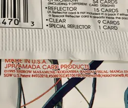 The GHOST in the SHELL CHROMIUM Card Pack Rare From 1995 - Image 3