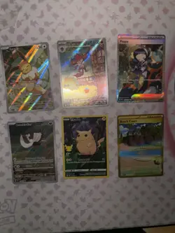 Pokemon TCG Card Lot of 6 Cards Illustration Rare EX V Gold Lot IR + SIR - Image 1