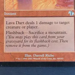 MTG Card - 2x Lava Dart - Judgment - LP - Vintage 2002 - Magic The Gathering - Image 4